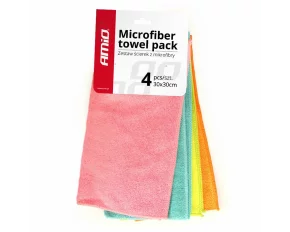 Amio Microfiber cleaning towel 30x30cm 4pcs