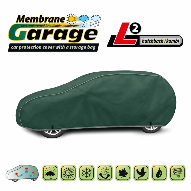 Membrane Garage full car cover, completely waterproof and breathable - L2 - Hatchback/Kombi