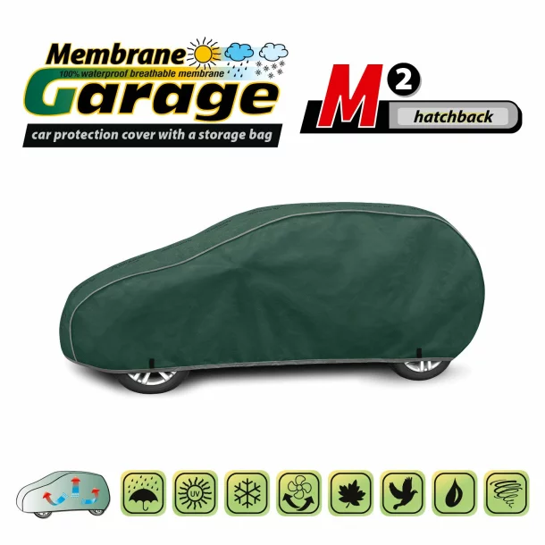 Membrane Garage full car cover, completely waterproof and breathable - M2 - Hatchback