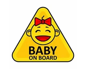 Baby on Board matrica, 13,3x15cm, Type-3