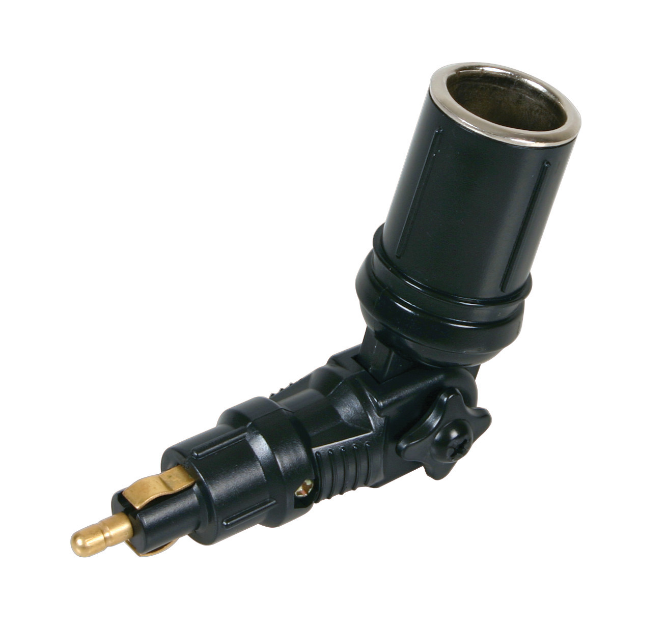 Adapter socket, 120° swivel joint 12/24V-Resealed, thumb