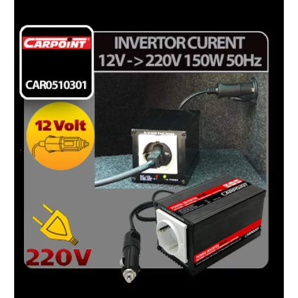 Carpoint Transformateur 12V>230V 300-600 W