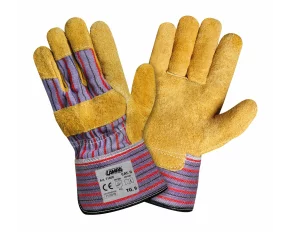 Real leather working gloves - 9 - L