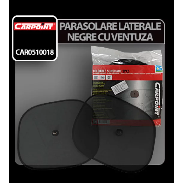 Parasolare laterale negre cu ventuza Carpoint-Resigilat,