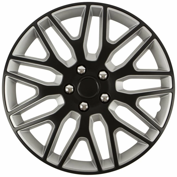 Wheel covers set Cridem Dakar NC 4pcs - Black/Silver - 14&#039;&#039;-Resealed,