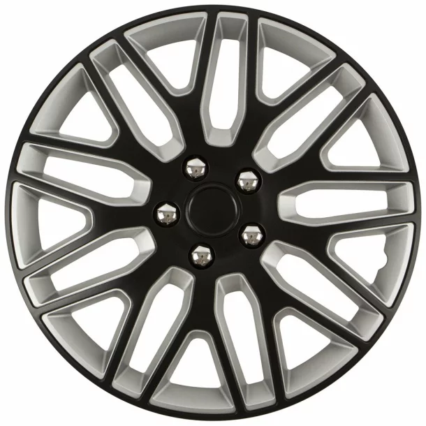 Wheel covers set Cridem Dakar NC 4pcs - Black/Silver - 14&#039;&#039; - Resealed-Resealed,